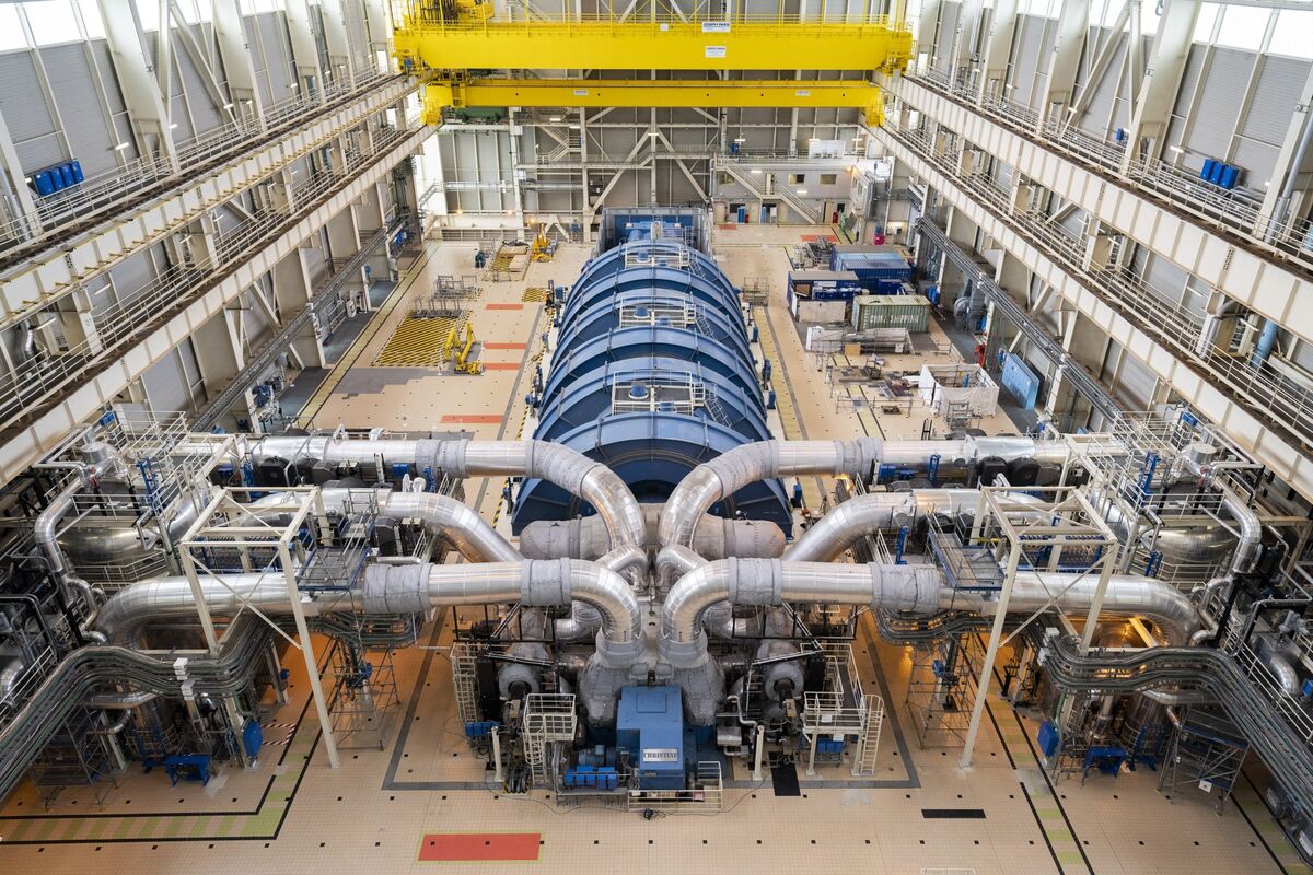 Nuclear Power Plant Turbine Hall